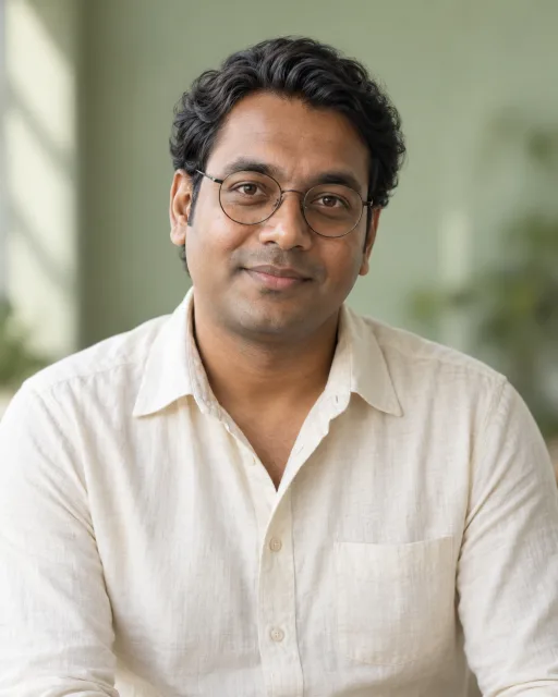 Illustrative portrait of Kabir · Story Weaver, a fictional AI guide