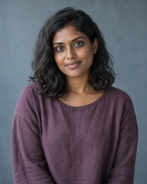 Illustrative portrait of Ira · Pattern Reader, a fictional AI guide